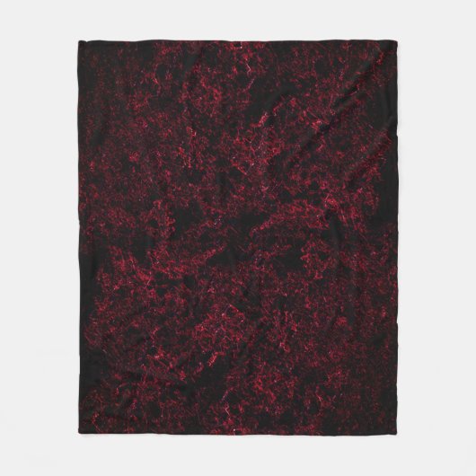 Rustige sponsachtige rode achtergrond fleece deken (Voorkant)