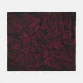 Rustige sponsachtige rode achtergrond fleece deken (Voorkant (Horizontaal))