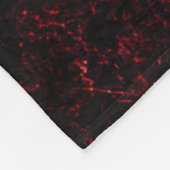 Rustige sponsachtige rode achtergrond fleece deken (Hoek)