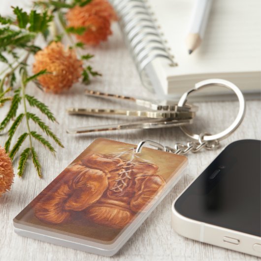 Rustige sport | Boxinghandschoen Sleutelhanger (Voorkant Rechts)