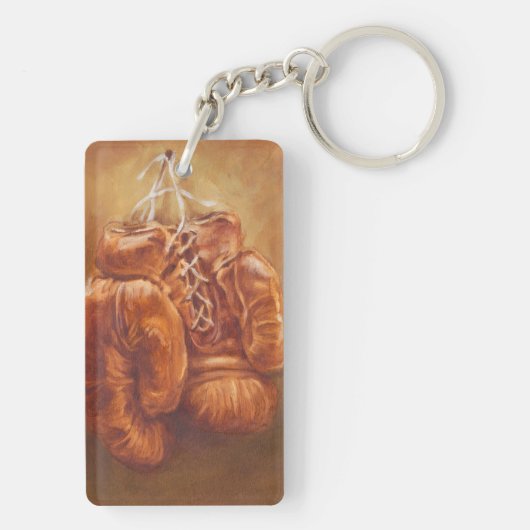 Rustige sport | Boxinghandschoen Sleutelhanger (achterkant)