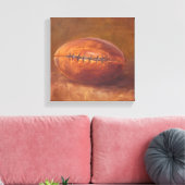 Rustige sport | FOOTBALL Canvas Afdruk (Insitu (Woonkamer))