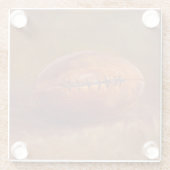 Rustige sport | FOOTBALL Glazen Onderzetter (Achterkant)