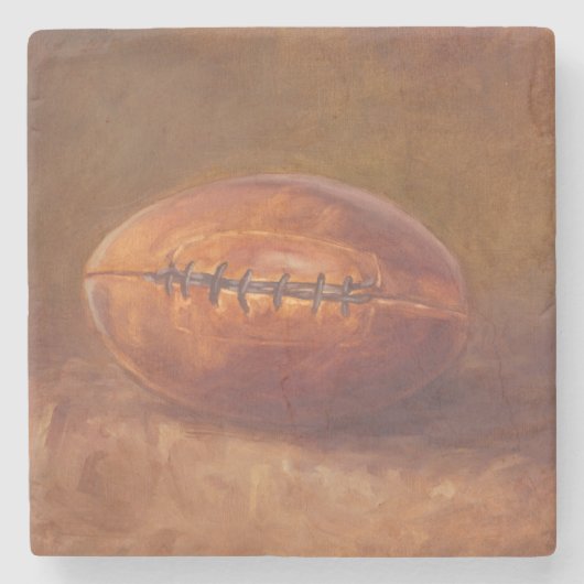 Rustige sport | FOOTBALL Stenen Onderzetter (Voorkant)