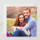 Rustige Square Copper Geometric Eucalyptus Photo Kaart (Achterkant)