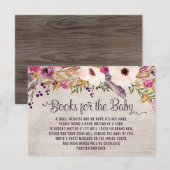 Rustige stamboeken voor Baby-insteekkaarten Informatiekaartje (Voorkant / Achterkant)