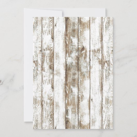 Rustige Starfish Lantern Barn Wood Vrijgezellenfee Kaart (Achterkant)