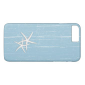 Rustige Starfish Mint Blue Beach Theme Case-Mate iPhone Case (Achterkant (Horizontaal))