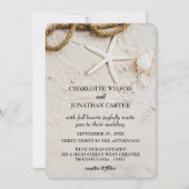 Rustige Startvis Tropische kuststrand bruiloft Kaart (Voorkant)