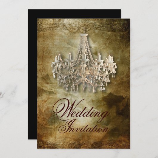 rustige steampunk  kroonkandelaarster kaart (Voorkant / Achterkant)