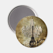 rustige steampunk  kroonkandelaarster magneet (Voorkant / Achterkant)