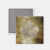 rustige steampunk  kroonkandelaarster magneet (Voorkant / Achterkant)