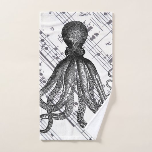 rustige steampunk  octopus bad handdoek (Handdoek)
