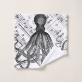 rustige steampunk octopus bad handdoek (Wasdoekje)
