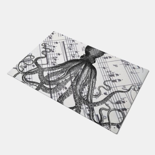 rustige steampunk  octopus deurmat (Schuin)