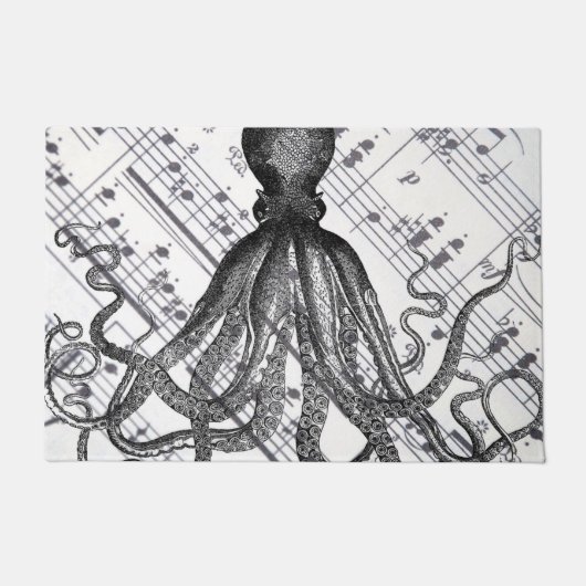 rustige steampunk  octopus deurmat (Voorkant)