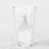 rustige steampunk  octopus glas (Achterkant)