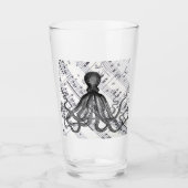 rustige steampunk  octopus glas (Voorkant)