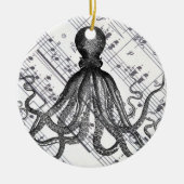 rustige steampunk  octopus keramisch ornament (Voorkant)