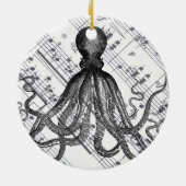 rustige steampunk  octopus keramisch ornament (Achterkant)