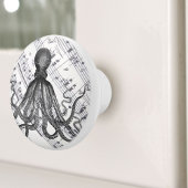 rustige steampunk octopus keramische knop