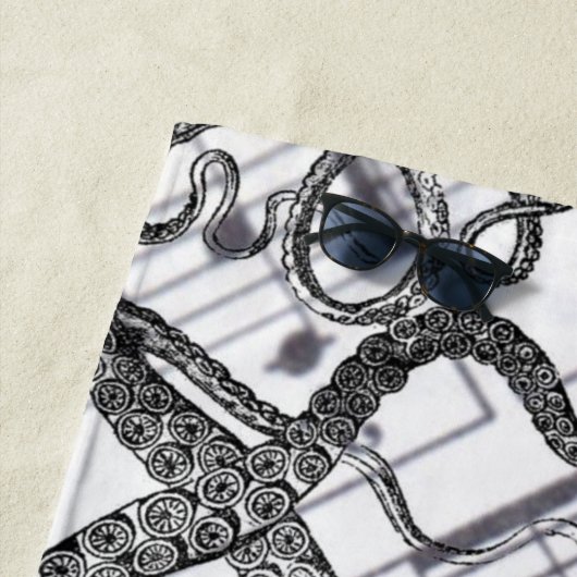 rustige steampunk  octopus strandlaken (In situ)