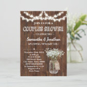 Rustige stellen baby shower landschuur kaart (Staand voorkant)