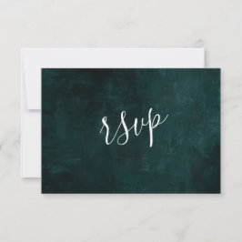 Rustige Stemmige Blad Frame RSVP Kaartje