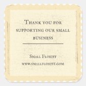  Rustige Stempel Dank u Vierkante Sticker (Voorkant)