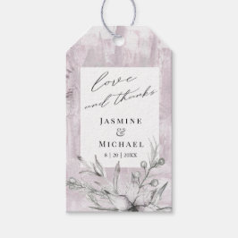 rustige stencil botanic dank u label cadeaulabel