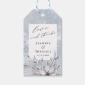 rustige stencil botanic dank u label cadeaulabel (Voorkant)