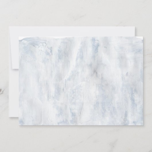 rustige stencil botanics elegant bruiloft kaart (Achterkant)