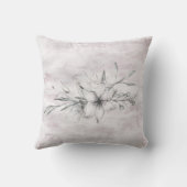 rustige stencil botanisch voor eeuwig bruiloft kussen (Achterkant)