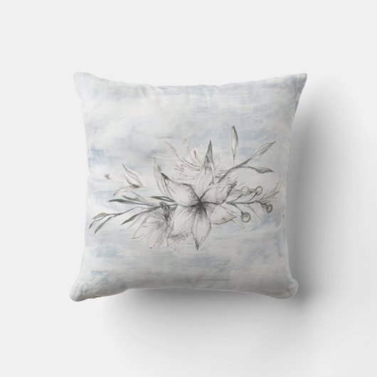rustige stencil botanisch voor eeuwig bruiloft kussen (Achterkant)