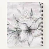 rustige stencil botanische monogram notitieboek (Achterkant)