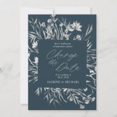 Rustige stencil botanische verandering Datum Kaart (Voorkant)