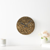 Rustige stenen muur ronde klok (Huis)