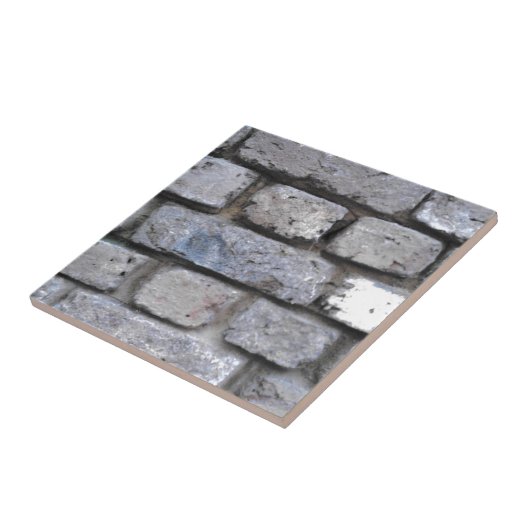 Rustige stenen muur tegeltje (Zijkant)