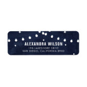 Rustige Sterrennacht String Lights Etiket (Voorkant)