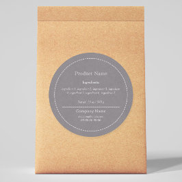 Rustige Sticker op productetiket op ingrediëntenli