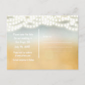 Rustige sticks en String Lights Briefkaart Opslaan (Achterkant)