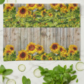 Rustige stijl Zonnebloem Keukenhanddoek (Gevouwen)