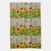 Rustige stijl Zonnebloem Keukenhanddoek (Verticaal)