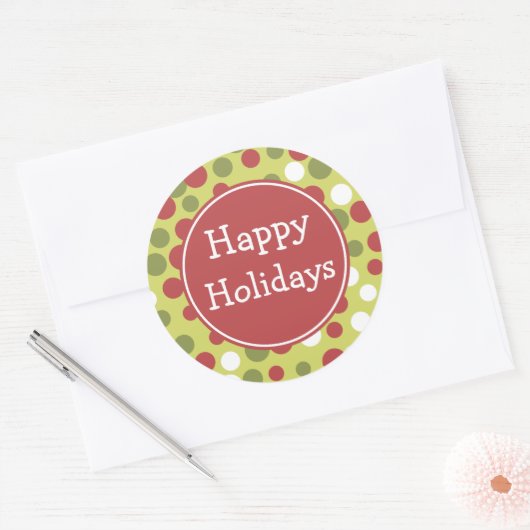 Rustige Stippen Holiday Stickers (Envelop)