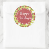 Rustige Stippen Holiday Stickers (Tas)