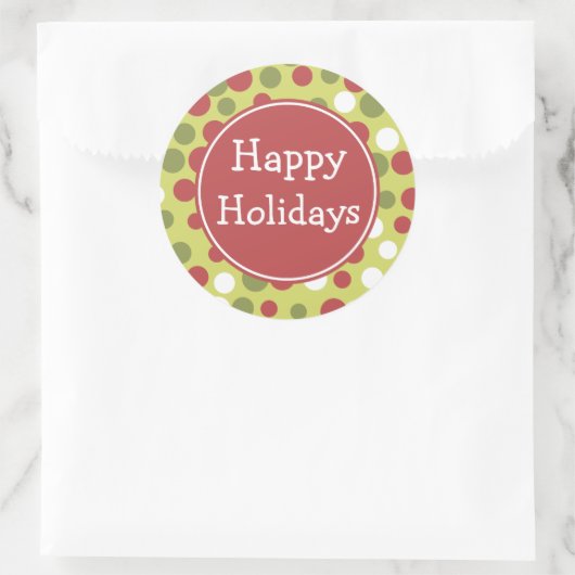 Rustige Stippen Holiday Stickers (Tas)