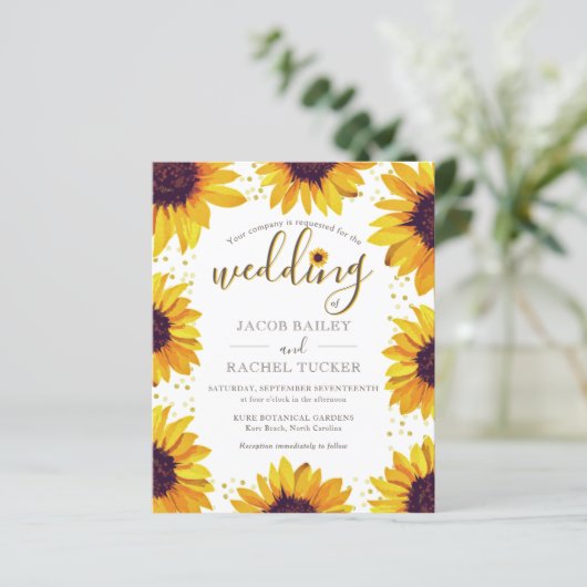 Rustige Stippen van de Gele Zonnebloem (Staand voorkant)