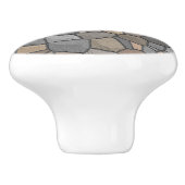 Rustige Stone Mosaic Beige Brown Rock Outdoor Keramische Knop (Zijkant)