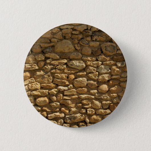 Rustige Stone Wall Ronde Button 5,7 Cm (Voorkant)