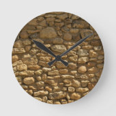 Rustige Stone Wall Ronde Klok (Voorkant)